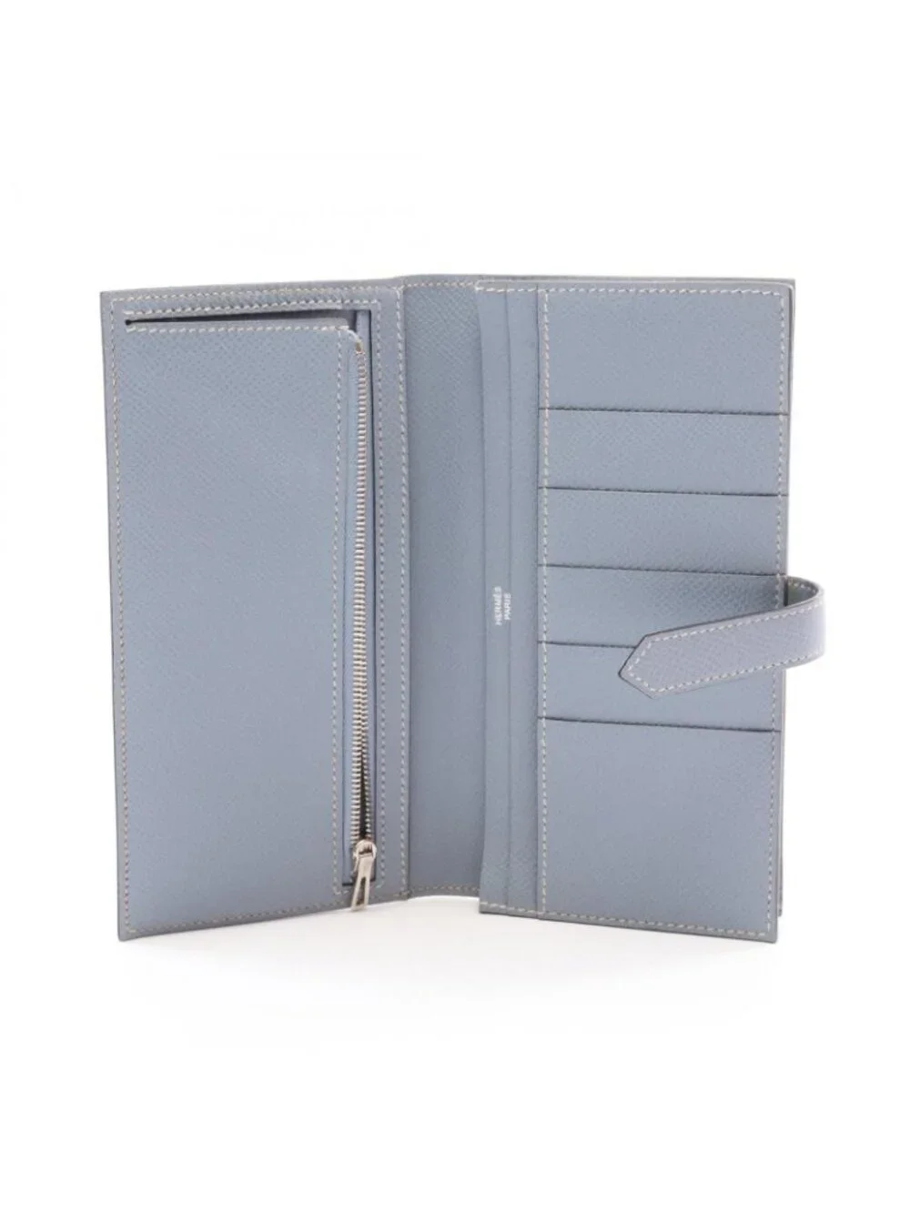 Hermes Bifold Wallet Bearn Soufflet Blue Run